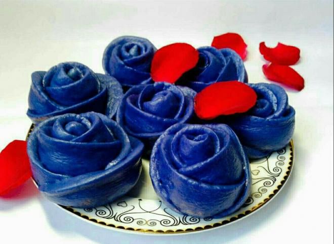 花样馒头～蓝色妖姬