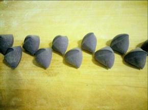 切成等份的小剂子