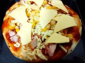 最后放上芝士片，烤好 会很香！