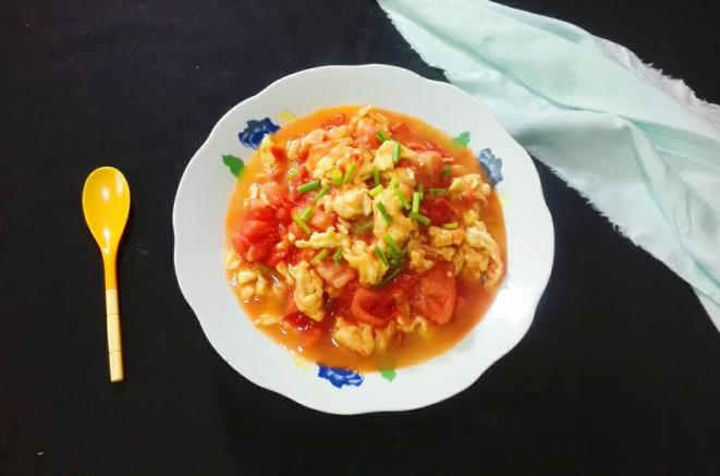 酸酸甜甜番茄炒鸡蛋