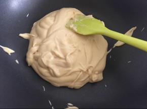 煮熟后用料理机打至细腻