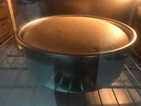 烤完后取出，再次震模，然后倒扣放凉，凉后脱模即可