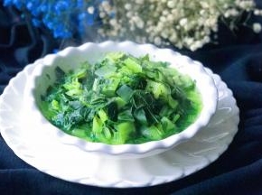 绿色健康的青菜钵就出锅了