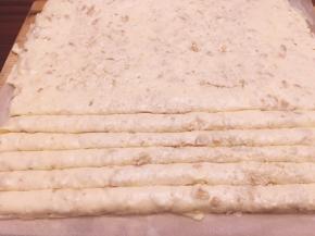 冷却后均匀画线。