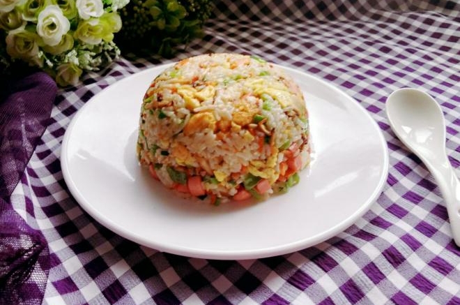 香菇杂蔬炒饭