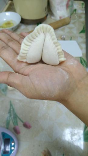 这样一个丰满的···状元饺就成功了