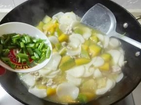 放葱花