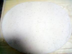 擀成侧指宽厚度