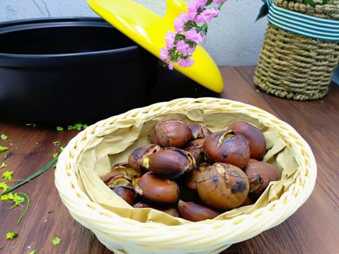 砂锅烤板栗
