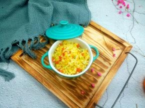 米饭粒粒分明！