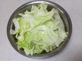 白菜切段