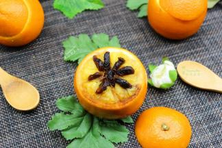 润肺止咳，罗汉果蒸橙子