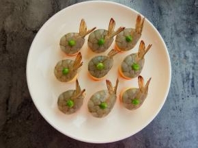 放入青豆