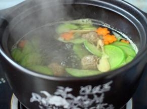 再用大火煮沸
