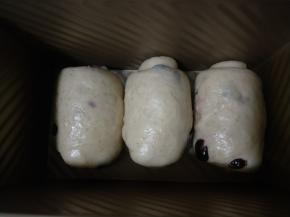 盖上盖子放入烤箱二发，旁边放一碗热水。