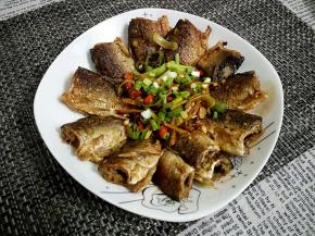 美味的香煎鲫鱼就做好了。