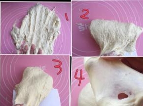 15分钟后开始揉面，用手 来回搓，不能摔打。基本10分钟OK