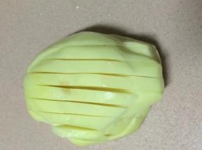 然后再横切成条状