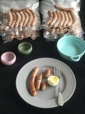 煮好的脆皮肠抽真空冷冻保存可以保存3个月没问题