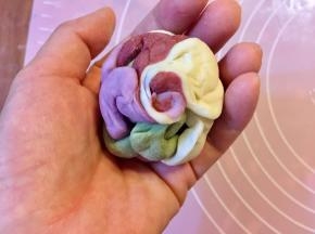 像包包子一样收口。