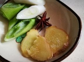 葱姜切好