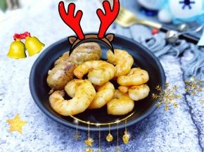 肉肠和虾仁好了呦～可以吃啦！