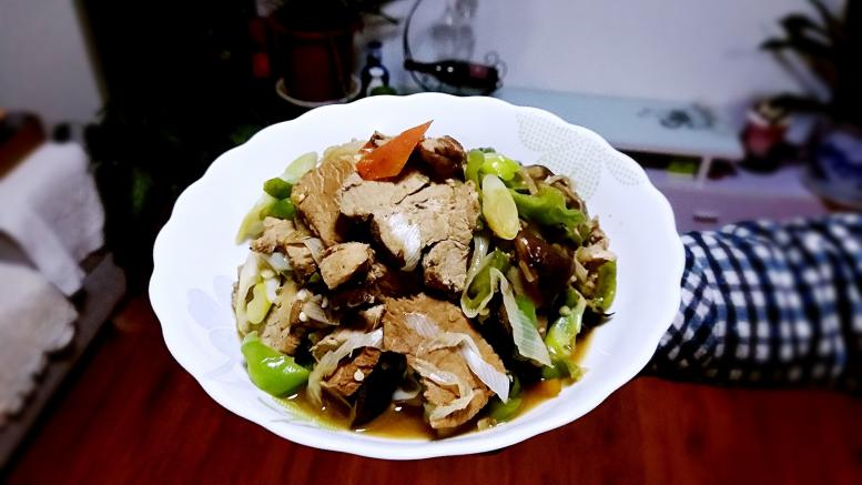 大葱炒肉片