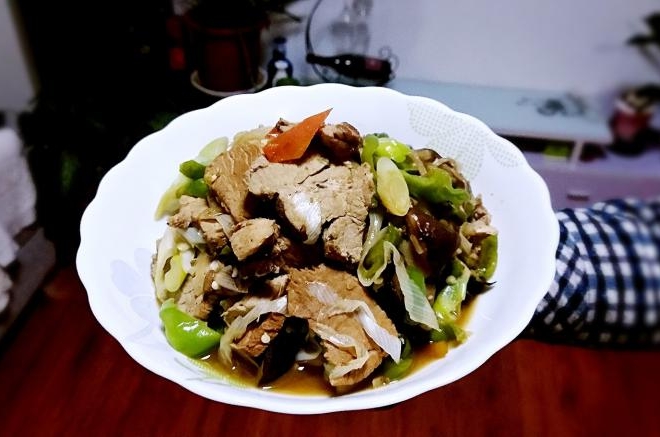 大葱炒肉片