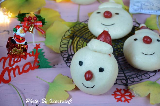 圣诞雪人香肠包