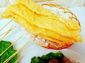 炸豆腐皮，香涮火锅首选