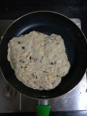 关火。这是弄好的一团。