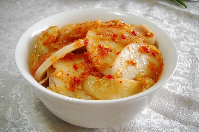 辣白菜炒年糕