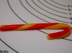 最后整成拐杖的形状