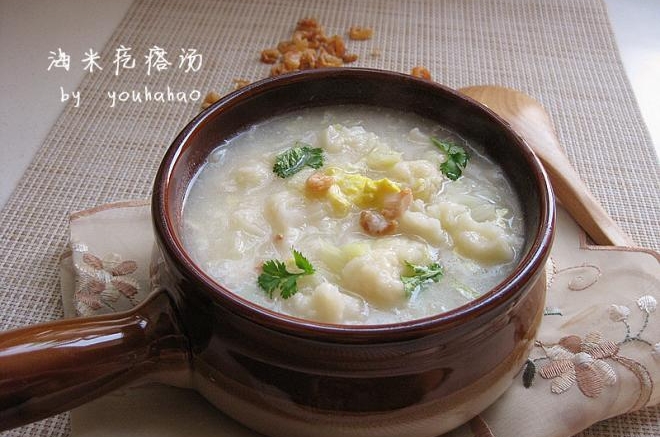 海米疙瘩汤