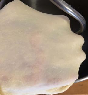 揉到粗膜时加入黄油