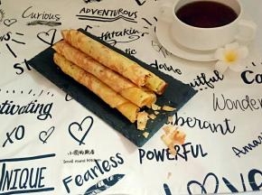 放凉后的蛋卷酥到掉渣哦。