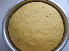 面团放置温暖的地方发酵至满盆