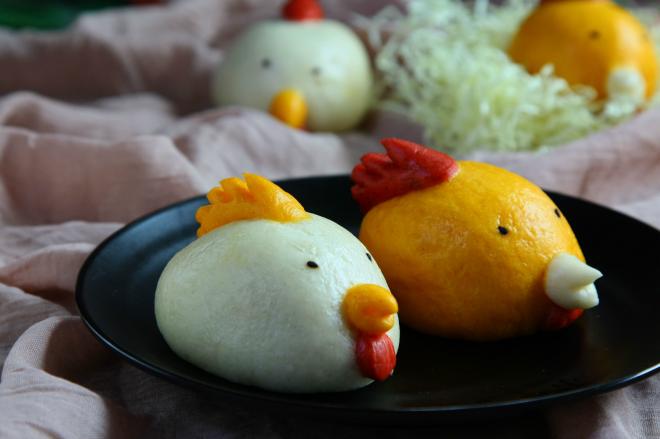 小鸡豆沙包