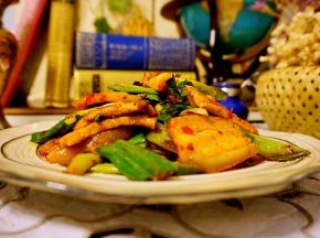 这道青蒜回锅肉就做好了