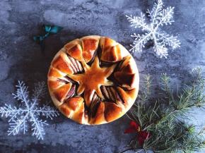 没有筛糖粉是这个样子滴，很好看