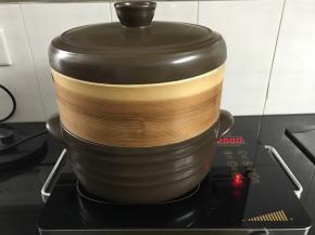 大火蒸15分钟左右即可。