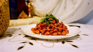 这道孜然鸡丁就做好了！