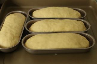 再次发酵至图片大小，冬天可以借助烤箱发酵，25-28度发酵25分钟左右。