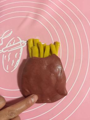 底部用手压扁！