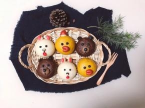 萌萌哒～我还做了它的俩好朋友哦～布朗熊和可妮兔