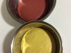 两个面团都发酵至明显变胖约两倍大！