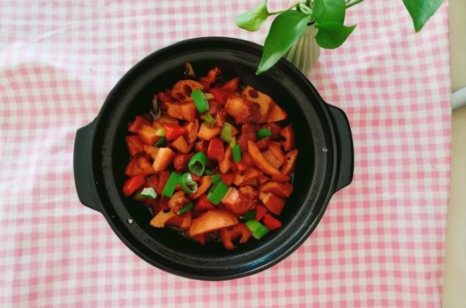 莲藕胡萝卜烧肉