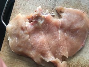 从中间剖开但不切断