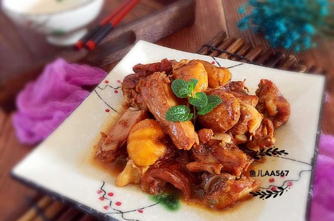 板栗烧排骨