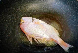 油烧热后放入鱼